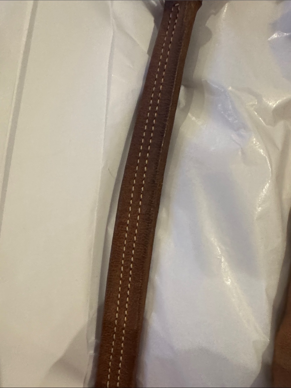 Prada Cognac Brown Leather Shoulder Bag with Front Lock - Picture 6 of 16